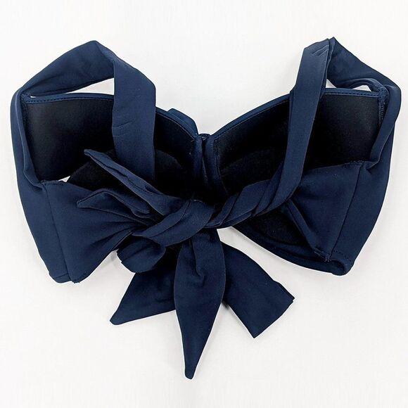 Seafolly Women's Soft Cup Halter Bikini Top Size 4 Indigo Blue - Picture 4 of 6